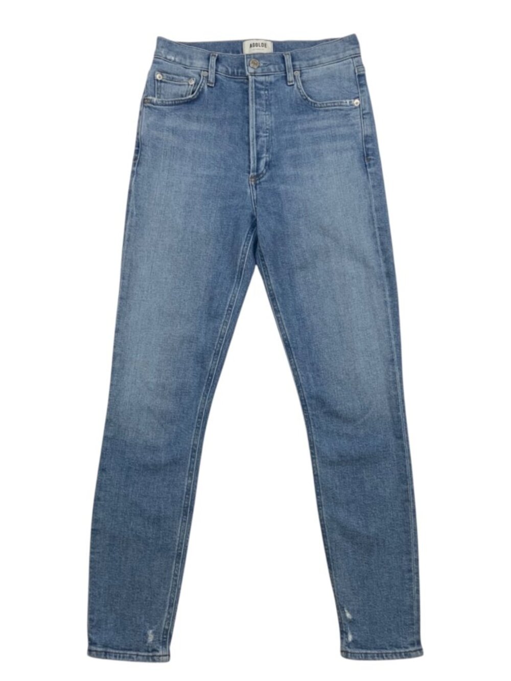 Agolde Nico High Rise Slim Fit Jean 25 Embark Distressed